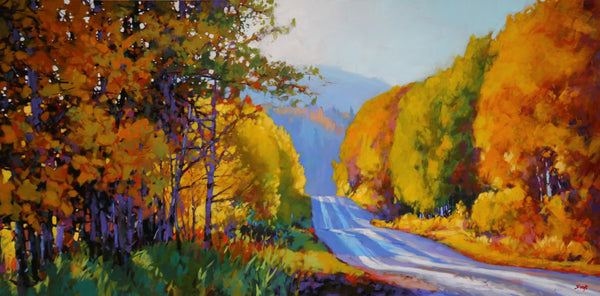 Mike Svob artwork 'MISTY MORNING IN THE FOOTHILLS' at Canada House Gallery