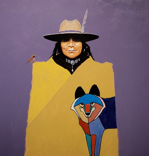 Terry McCue artwork 'COYOTE ROBE' at Canada House Gallery