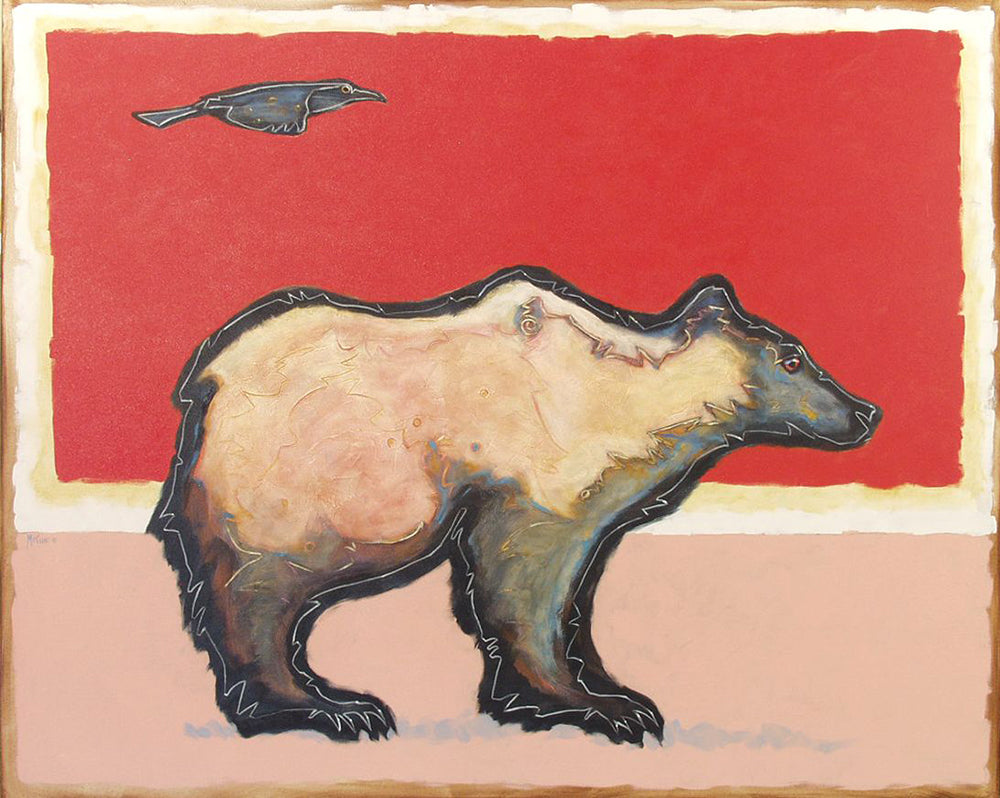 Terry McCue artwork 'DAYDREAMING BEAR' at Canada House Gallery