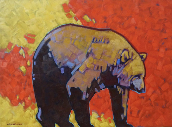 Cameron Bird artwork 'GRIZZLY STANCE' at Canada House Gallery