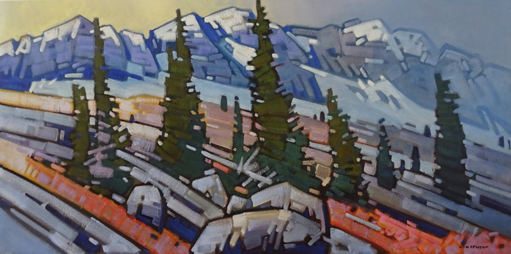 Cameron Bird artwork 'A CHANGE IN WEATHER - ICEFIELD PARKWAY' at Canada House Gallery