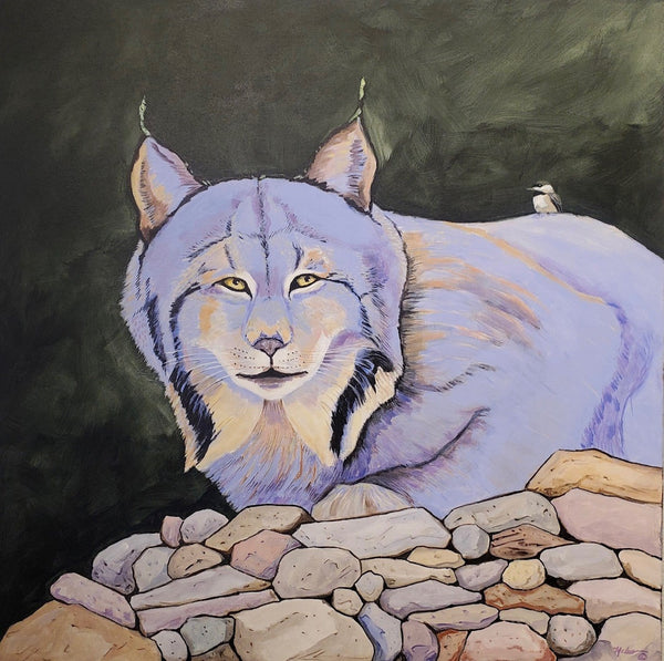 Terry McCue artwork 'FANTASTIC CATS ON THE ROCKS' at Canada House Gallery