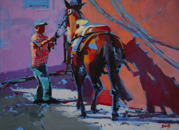 Mike Svob artwork 'A HORSE WHISPERER SAN MIGUEL DE ALLENDE' at Canada House Gallery
