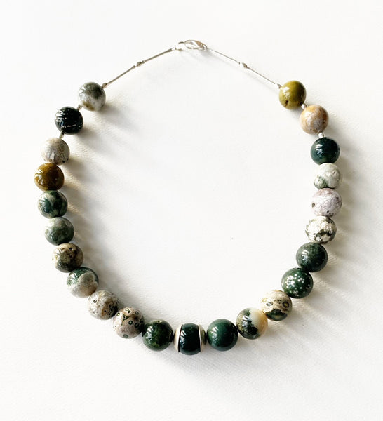 . NESHKA artwork 'GREEN AGATE NECKLACE' at Canada House Gallery