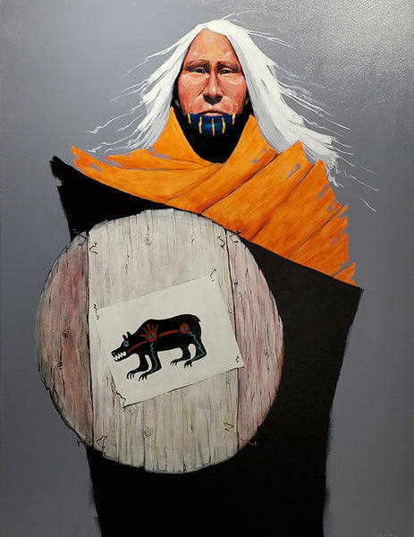 Terry McCue artwork 'BEAR SHAMAN' at Canada House Gallery