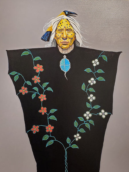 Terry McCue artwork 'TURTLE SHAMAN' at Canada House Gallery