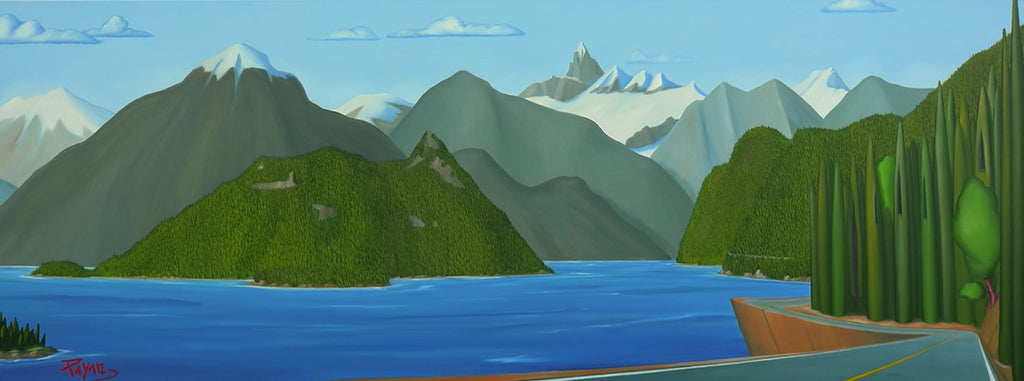 Glenn Payan artwork 'ON THE WAY TO WHISTLER' at Canada House Gallery