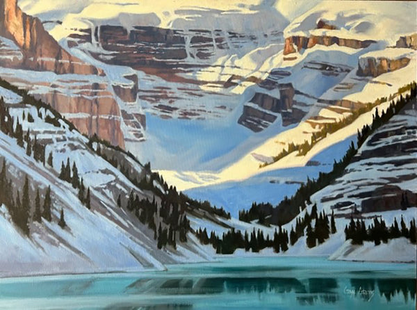 Gaye Adams artwork 'WINTER TIARA-LAKE LOUISE' at Canada House Gallery