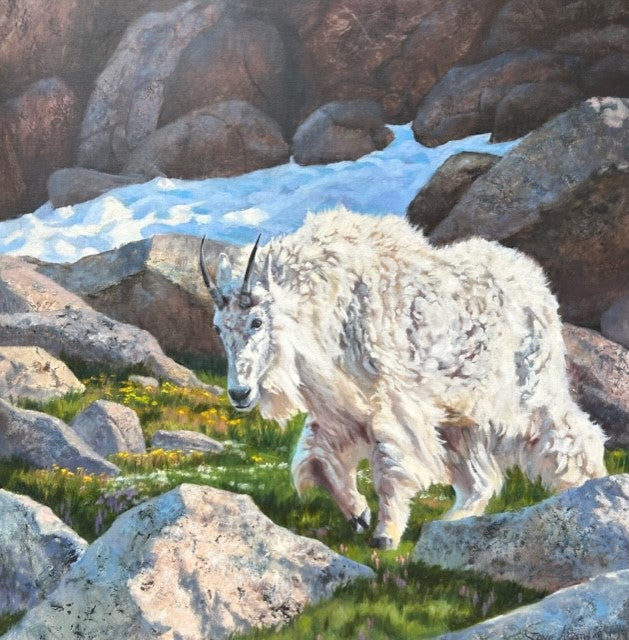 Gaye Adams artwork 'SPRING COMES TO THE ROCKIES' at Canada House Gallery