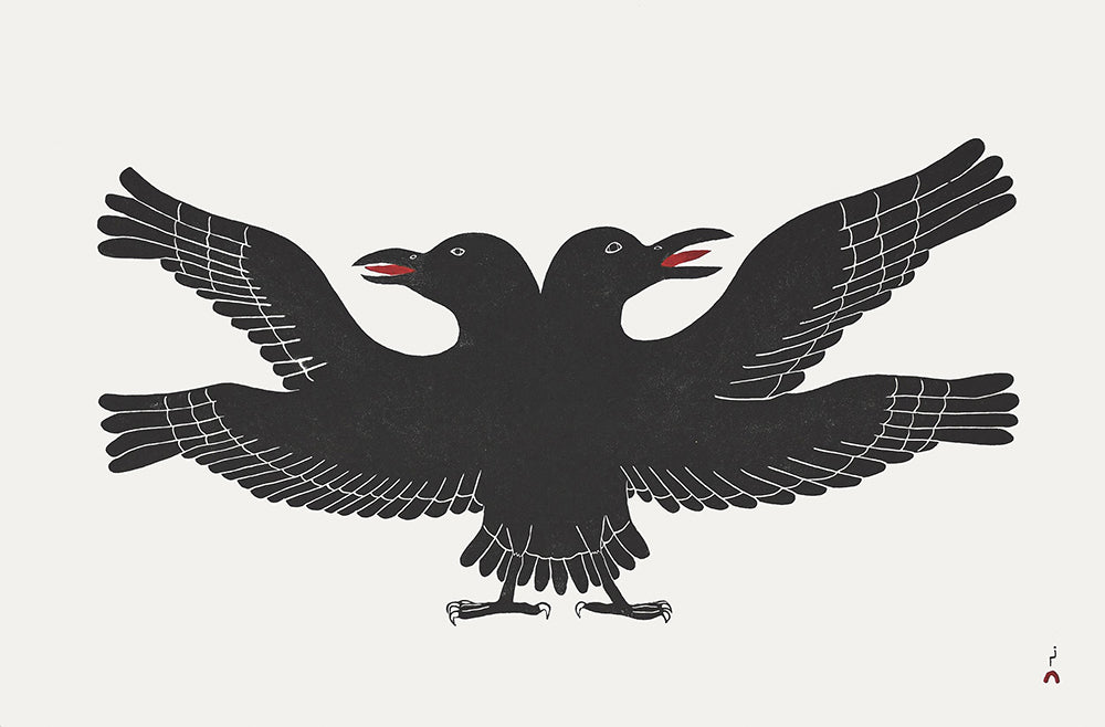 Matthew Flaherty artwork 'TWO HEADED RAVEN 27/50' at Canada House Gallery