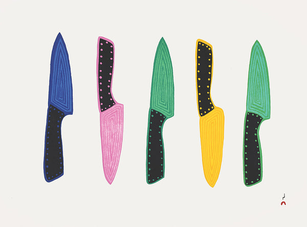 Susie Saila artwork 'ORNAMENTAL KNIVES 27/50' at Canada House Gallery