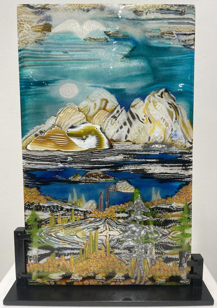 Leslie Rowe-Israelson artwork 'RETURNING TO THE ROCKIES' at Canada House Gallery