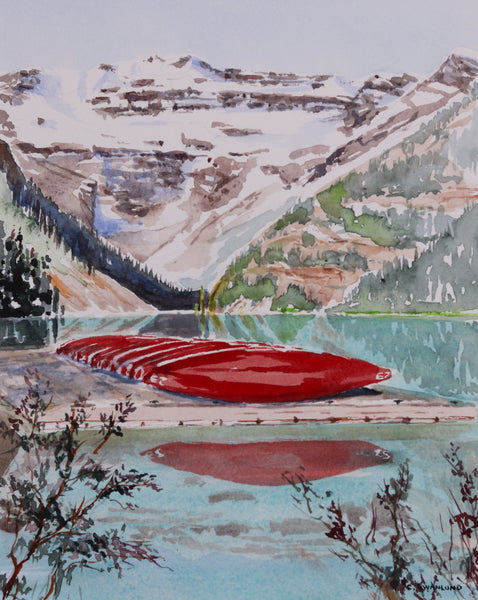Cliff Swanlund artwork 'MORNING CALM-LAKE LOUISE' at Canada House Gallery