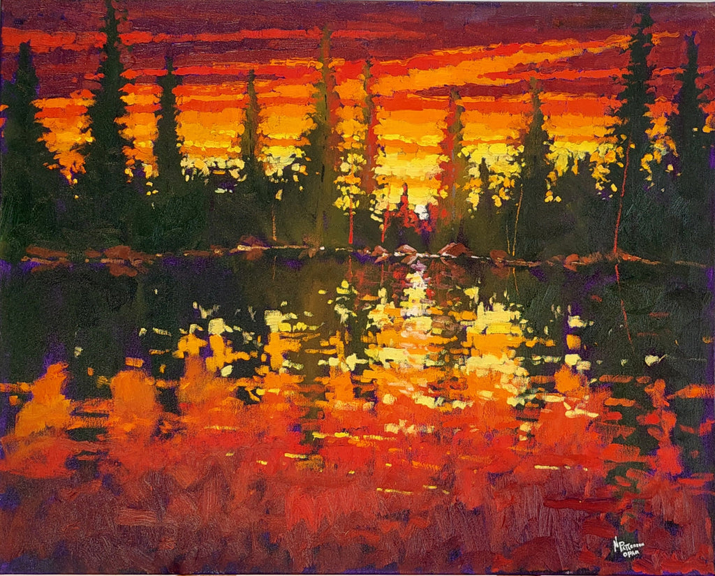 Neil Patterson artwork 'RED SKY AT NIGHT' at Canada House Gallery