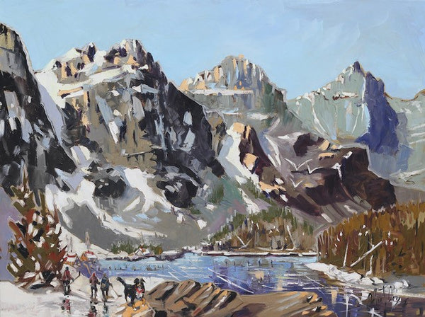 Robert Roy artwork 'LA GLACE DES MONTAGNES ROCHEUSES' at Canada House Gallery