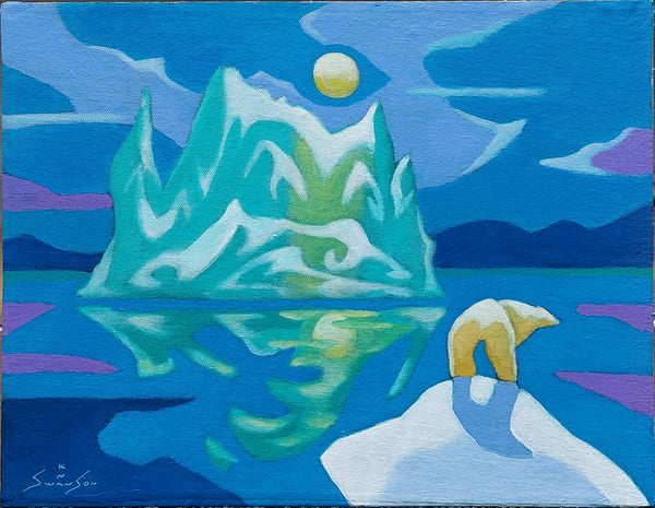K Neil Swanson artwork 'SEA BEAR' at Canada House Gallery