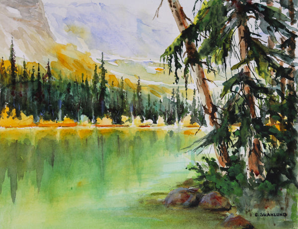 Cliff Swanlund artwork 'AUTUMN AT MARY LAKE' at Canada House Gallery