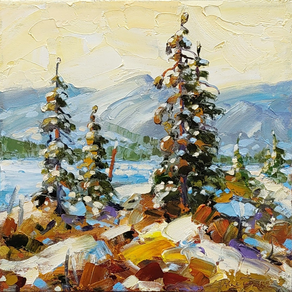 Rod Charlesworth artwork 'WINTER, NEW GOLDEN' at Canada House Gallery