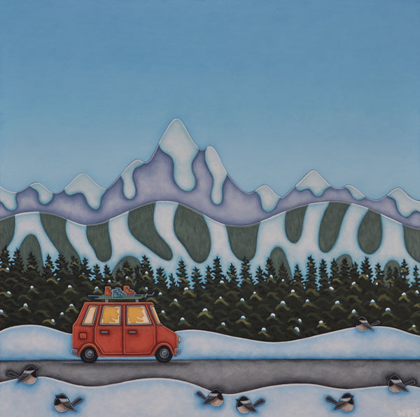 Peter Wyse artwork 'ROCKY MOUNTAIN ROAD TRIP' at Canada House Gallery