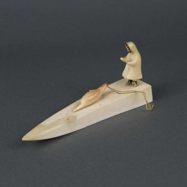Original Artwork by U. Unknown 'HUNTER ON KAYAK' for sale at Canada ...